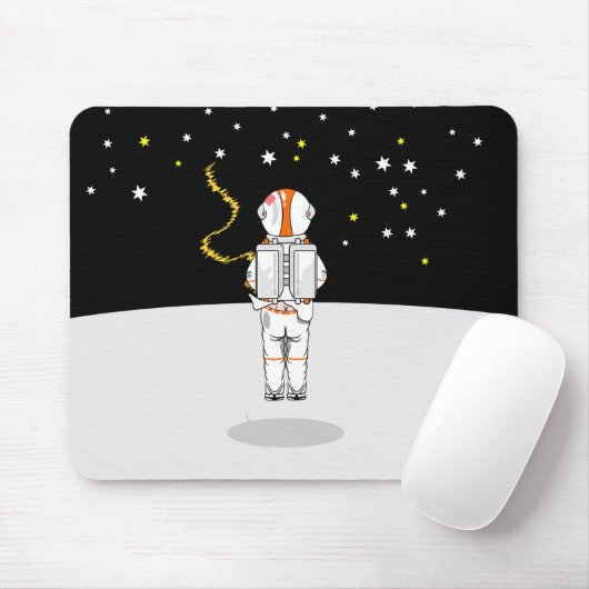Tapis De Souris L'astronaute attrape une courte Weight dans l'espa (Avec souris)