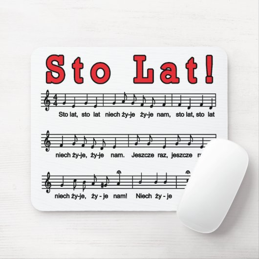 Tapis De Souris Lat de Sto ! Chanson Mousepad (Avec souris)