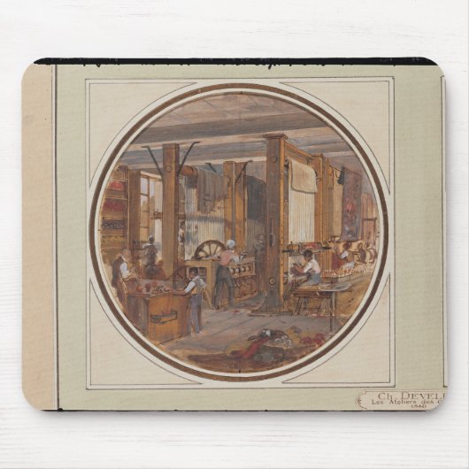 Tapis De Souris L'atelier de gobelins, 1840 (Devant)