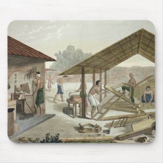 Tapis De Souris L'atelier de menuiserie dans Kupang, Timor, (Devant)