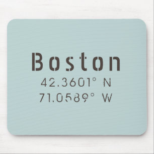 Tapis De Souris Latitude de Boston