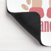Tapis De Souris Latte et coupe d'amour, mains et citation de café (Coin)