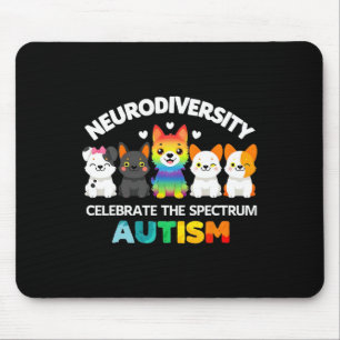 Tapis De Souris L'autisme Embrasser La Neurodiversité Célébrer Le
