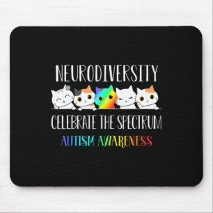 Tapis De Souris L'autisme Embrasser La Neurodiversité Célébrer Le