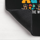 Tapis De Souris L'Autisme Voit Le Monde Différemment L'Autisme (Coin)
