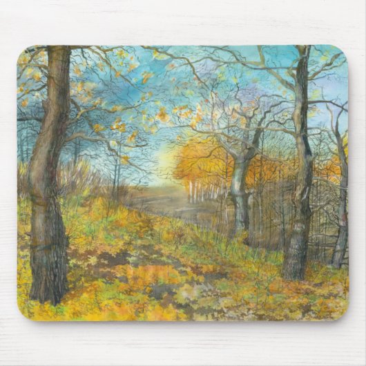 Tapis De Souris L'automne d'or dans une chênaie (Devant)