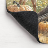 Tapis De Souris L'automne est tombé dans un patch Citrouille (Coin)