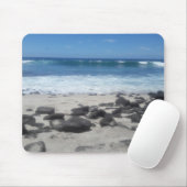 Tapis De Souris Lava Rock Beach Ocean Waves   Mouse Pad (Avec souris)