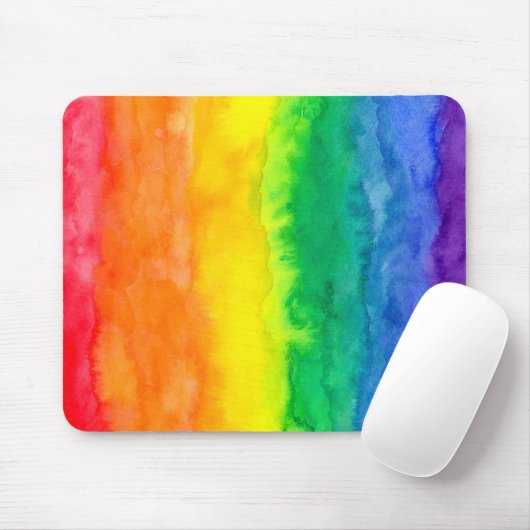 Tapis De Souris Lavage Mousepad d'arc-en-ciel (Avec souris)