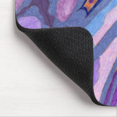 Tapis De Souris "Lavande" Art Abstrait (Coin)