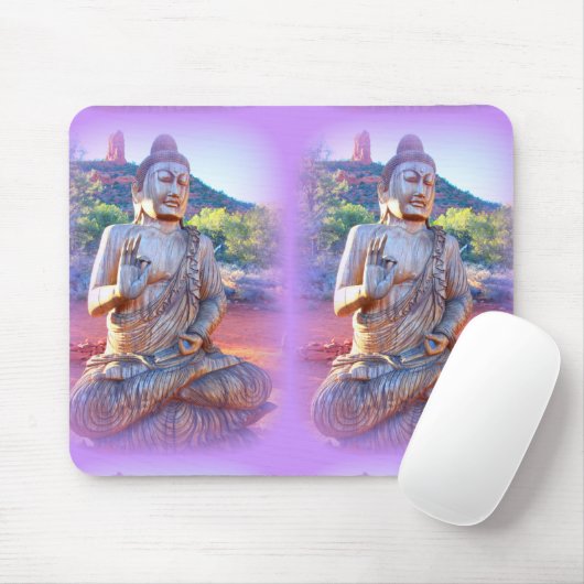 Tapis De Souris lavande aura buddhas (Avec souris)