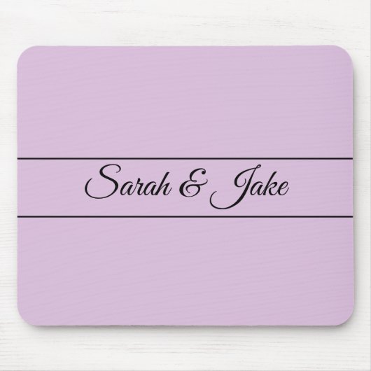 Tapis De Souris Lavande Couple Chéri (Devant)