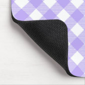 Tapis De Souris Lavande et Plaid blanc (Coin)