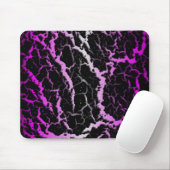 Tapis De Souris Lave de l'espace fissuré - blanc/rose (Avec souris)