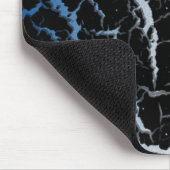 Tapis De Souris Lave de l'espace fissuré - Bleu/Blanc (Coin)