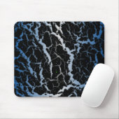 Tapis De Souris Lave de l'espace fissuré - Bleu/Blanc (Avec souris)
