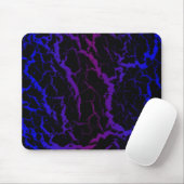 Tapis De Souris Lave de l'espace fissuré - bleu/pourpre (Avec souris)