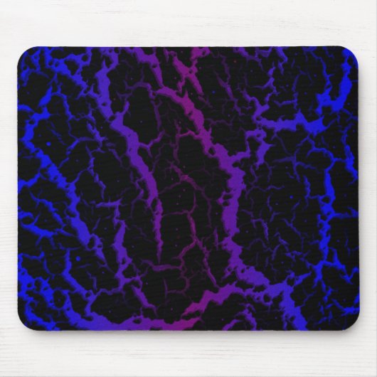 Tapis De Souris Lave de l'espace fissuré - bleu/pourpre (Devant)