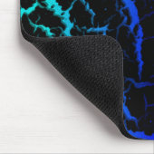 Tapis De Souris Lave de l'espace fissuré - Cyan/Bleu (Coin)