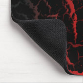 Tapis De Souris Lave de l'espace fissuré - Noir/Rouge/Or (Coin)