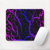Tapis De Souris Lave de l'espace fissuré - rose/bleu (Avec souris)