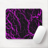 Tapis De Souris Lave de l'espace fissuré - rose/pourpre (Avec souris)