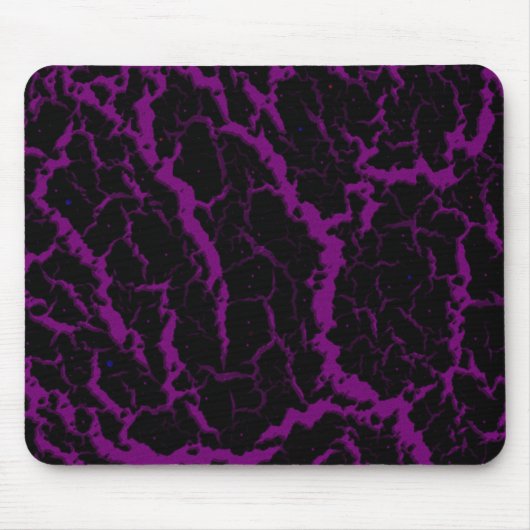 Tapis De Souris Lave de l'espace fissuré - violet (Devant)
