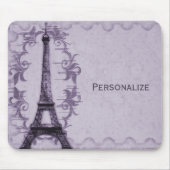 Tapis De Souris Lavender Paris Grunge Mousepad (Devant)