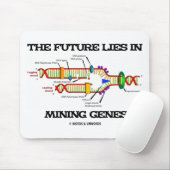 Tapis De Souris L'Avenir Se Trouve Dans Les Gènes Miniers (Réplica (Avec souris)