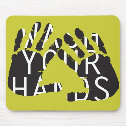 TAPIS DE SOURIS LAVEZ-VOUS LES MAINS (Devant)