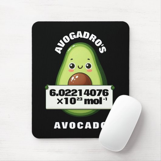 Tapis De Souris L'Avocado de Funny Cute Avogadro (Avec souris)