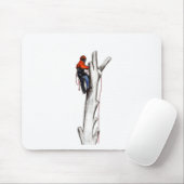 Tapis De Souris L'avortement Tree surgeon christmas (Avec souris)