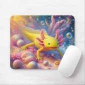 Tapis De Souris L'Axolotl Joyeux (Avec souris)