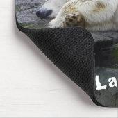 Tapis De Souris Lazy arrive Ours Polaire (Coin)