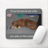Tapis De Souris Lazy Dog (Avec souris)
