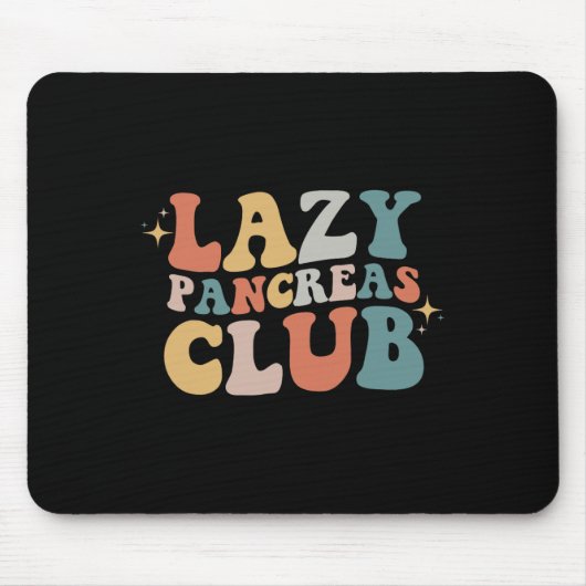 Tapis De Souris Lazy Pancreas Club Journée de sensibilisation au d (Devant)
