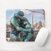 Tapis De Souris Le baiser d'Auguste Rodin aux Tuileries, Paris (Avec souris)