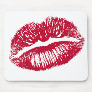 Tapis De Souris Le Baiser, Lèvres Rouges
