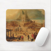 Tapis De Souris Le bâtiment de la tour de Babel (panneau) (Avec souris)