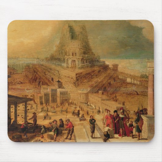 Tapis De Souris Le bâtiment de la tour de Babel (panneau) (Devant)