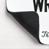 Tapis De Souris Le blanc ÉCRIVENT Mousepad (Coin)