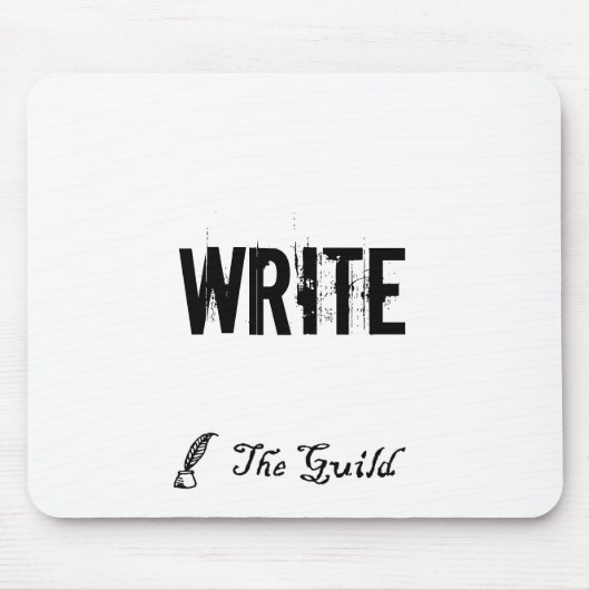 Tapis De Souris Le blanc ÉCRIVENT Mousepad (Devant)