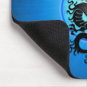 Tapis De Souris Le bleu a éclaté le dragon chinois (Coin)
