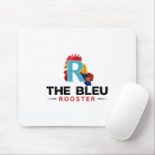 Tapis De Souris Le Bleu Rooster_Logo-01 (Avec souris)