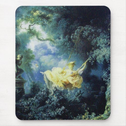 Tapis De Souris LE bleu vert SWING jaune (Devant)