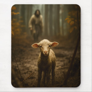 Tapis De Souris Le Bon Berger et l'Agneau Perdu – Jésus & Agneau