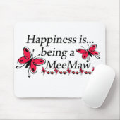 Tapis De Souris Le bonheur est un PAPILLON de MeeMaw (Avec souris)