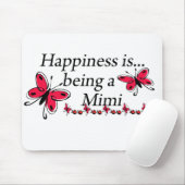 Tapis De Souris Le bonheur est un PAPILLON Mimi (Avec souris)