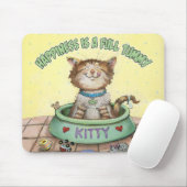 Tapis De Souris Le bonheur est un plein ventre (Avec souris)
