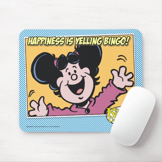 Tapis De Souris Le bonheur hurle le BINGO-TEST ! (Avec souris)